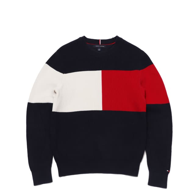 TOMMY HILFIGER 배색 니트 women XS