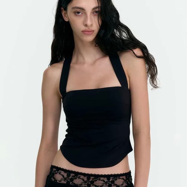 2000아카이브스 CONTOUR CROSS BACK TANK BLACK