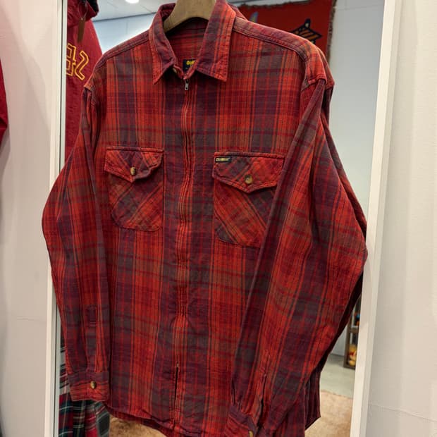 Oshkosh 오시코시 투포켓 체크 집업 셔츠