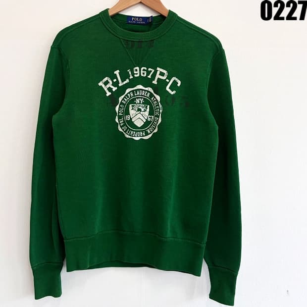 폴로 랄프로렌 RL1967 프린트 맨투맨 스웨트셔츠 S 0227