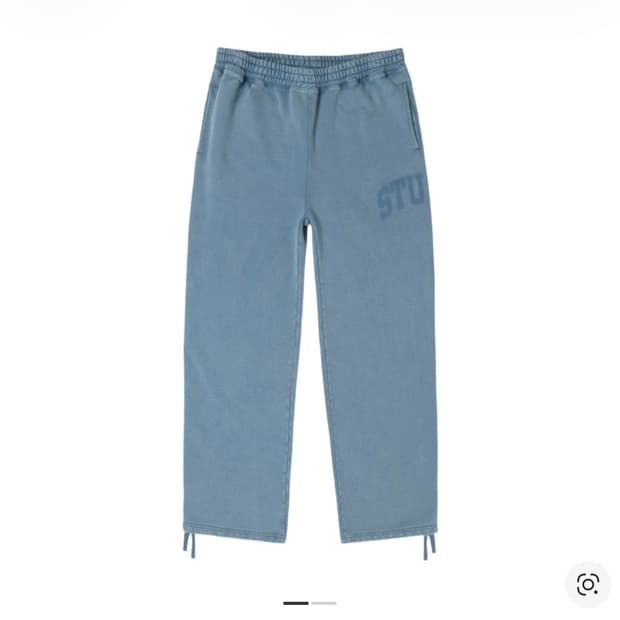 스투시 페이디드 그래픽 플리스 팬츠 워시드 (택 미제거 새상품)