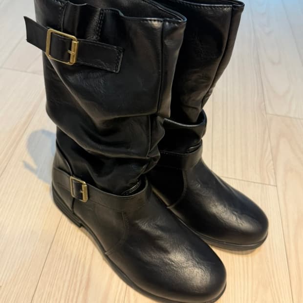 블랙 미들부츠 240