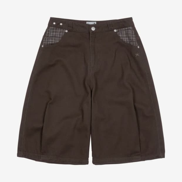 더콜디스트모먼트 TCM check pocket half pants L