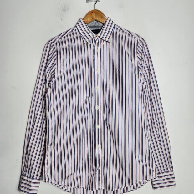 XS 타미 힐피거 스트라이프 셔츠