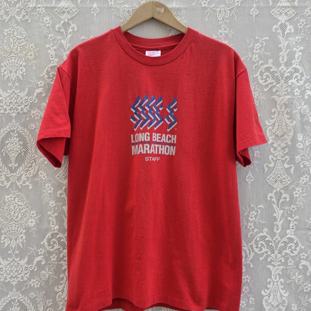 90s 헤인즈 롱비치 마라톤 싱글스티치 (made in usa)