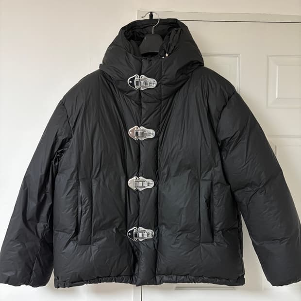 크레이그 그린 버클 후드 패딩 라지사이즈 