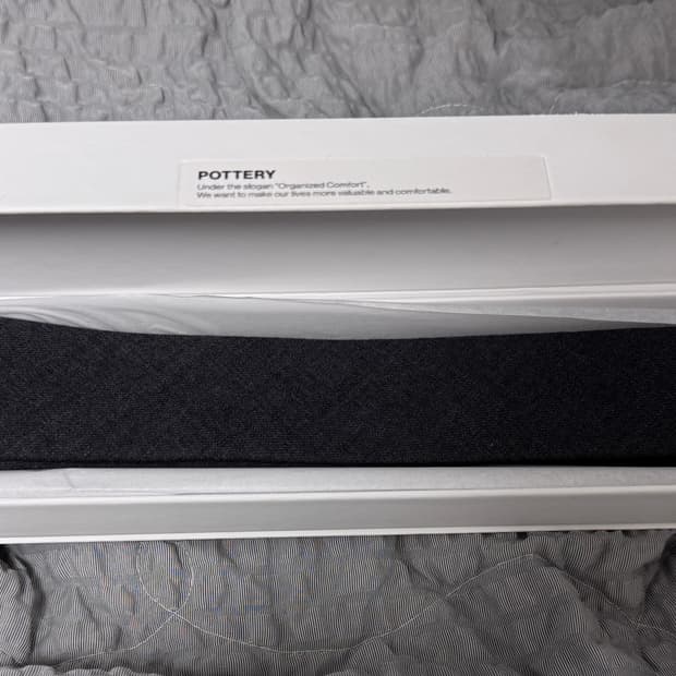 포터리 울 슬림 타이 다크 그레이