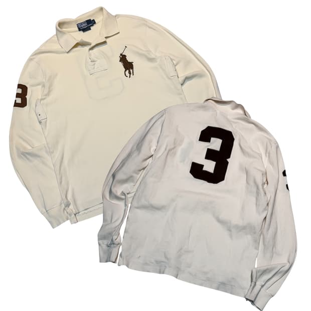 폴로 빅포니 치프키프 롱슬리브 카라티 아이보리 브라운