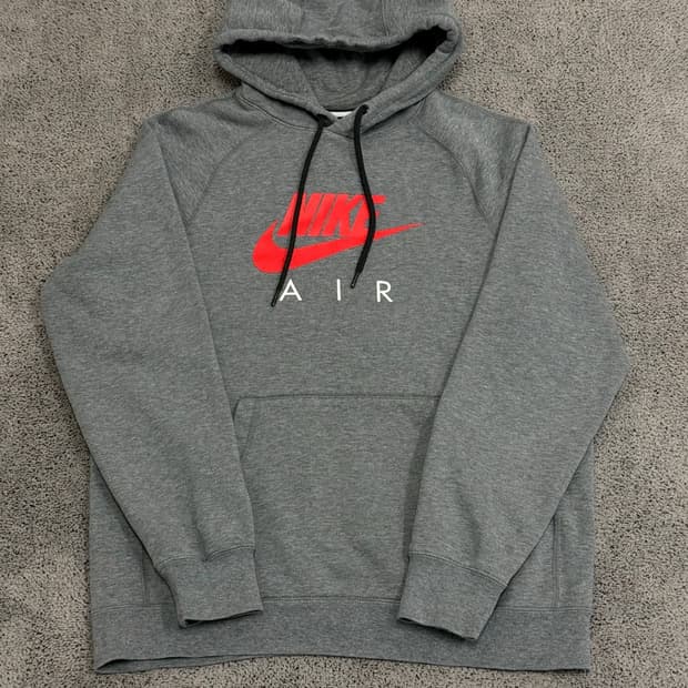 (M) 나이키 에어 후드 티 그레이