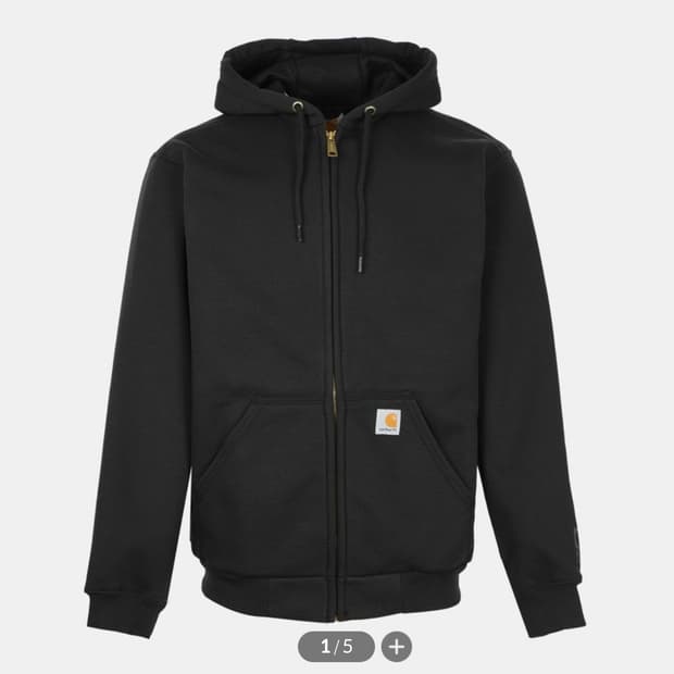 칼하트 써멀 후드집업 차콜