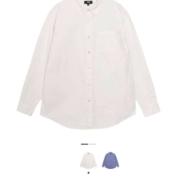 스투시 옥스포드 LS 셔츠