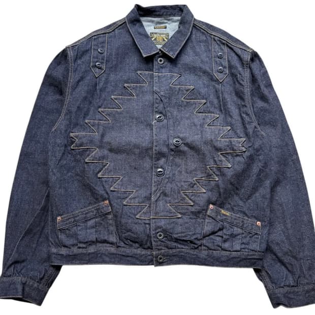 캐피탈 12온즈 데님 산토 도밍고 썬더버드 자켓 인디고 44