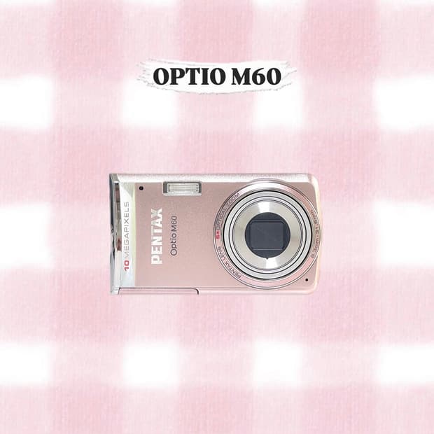펜탁스 옵티오 M60 베이비핑크 빈티지디카