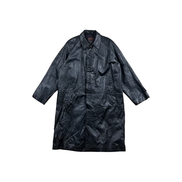 VINTAGE 소가죽 발마칸 코트 