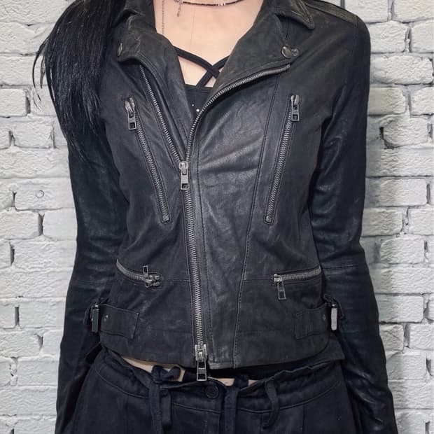 Slim Fit Genuine Leather Rider Jacket