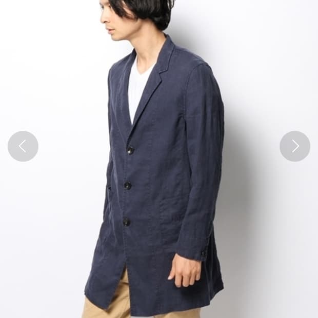 린넨 네이비 블레이저
