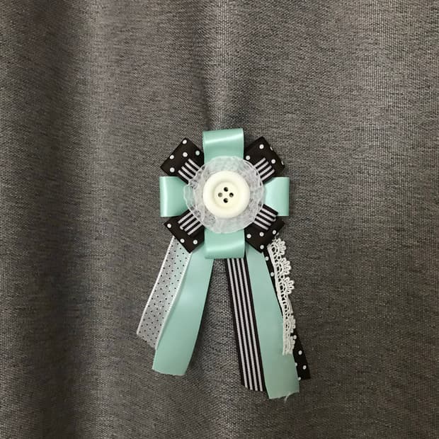 민트 브라운 도트 로제트
