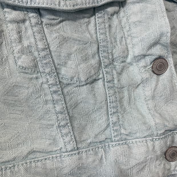 게스 크롭 데님자켓