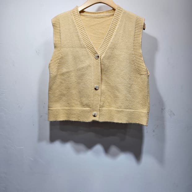 니트 베스트 조끼 