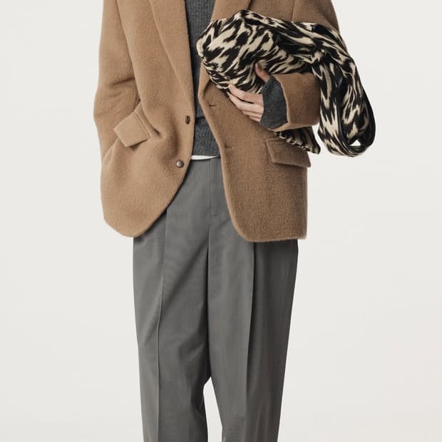 25fw 렉토 오버사이즈 라마 울 패디드 코트 M 새상품