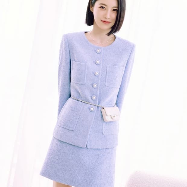 (새상품) 잇미샤 신예은 26 봄 트위드자켓 (정가 379,000)