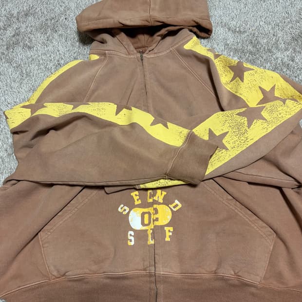 세컨드셀프 스타 후드집업 XL