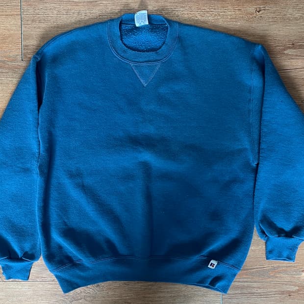 90s 러셀 애슬레틱 스웻셔츠 블루 미제🇺🇸