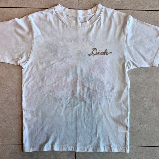 00's Embroidered Chain Stitch Crop Tee