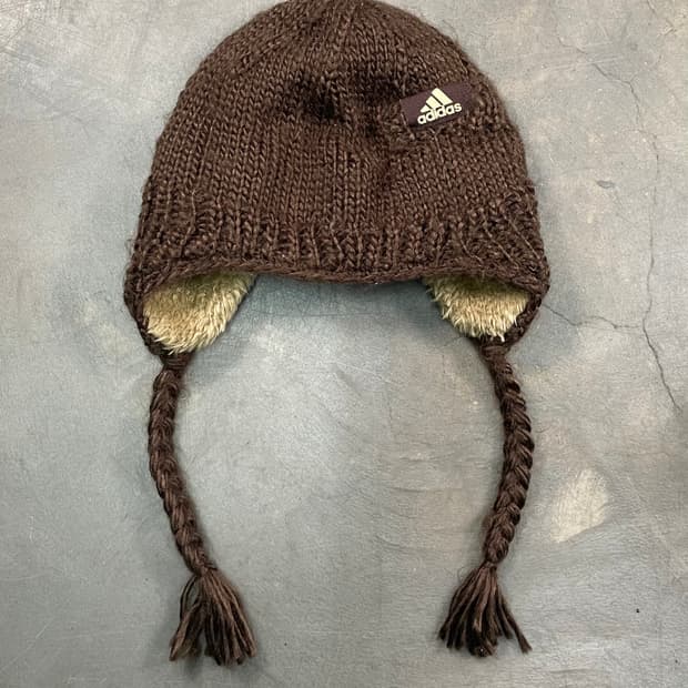 00s 아디다스 이어플랩 니트 비니