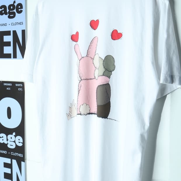 (XL) 유니클로 반팔 티셔츠 흰색 카우스 워홀-H31874