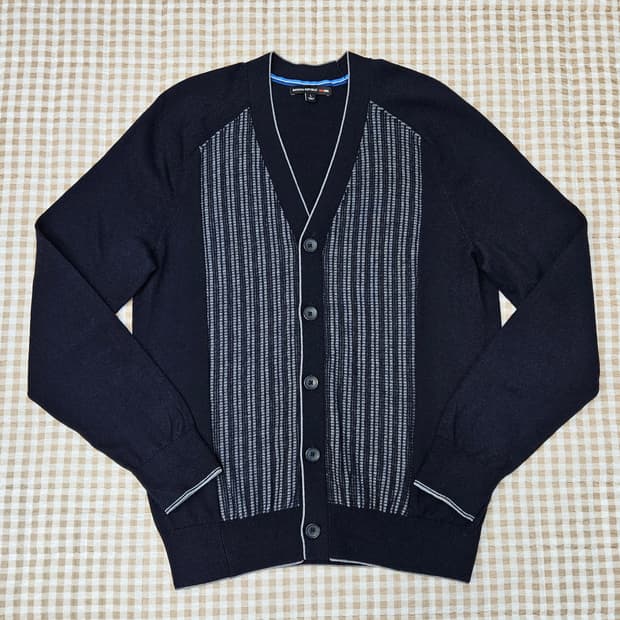 바나나리퍼블릭 면니트 브이넥 가디건 남자100