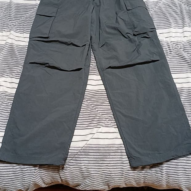 코드그라피 와이드 얇은나일론 카고팬츠 L 기장109