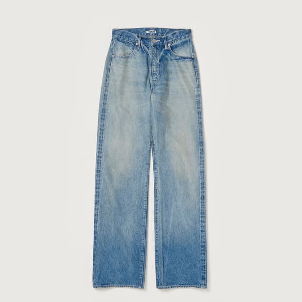 24fw 오라리 페이디드 헤비 데님팬츠