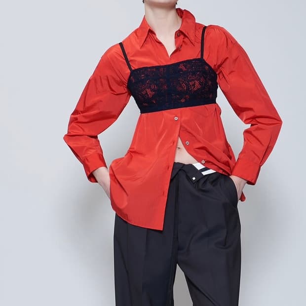 Overneath bustier lacetop 오버니스 레이스브라탑