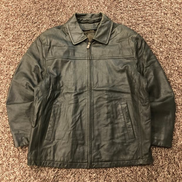 피에르가르뎅 양가죽 집업 레더 가죽 자켓