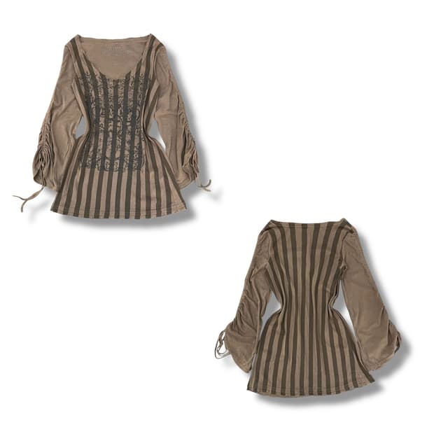 페어리 그런지 셔링 롱슬리브 y11944