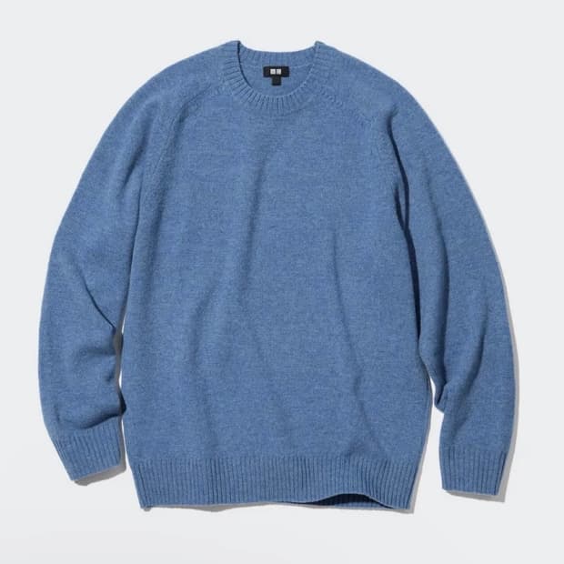 유니클로 프리미엄 램스울 크루넥 스웨터 니트 긴팔