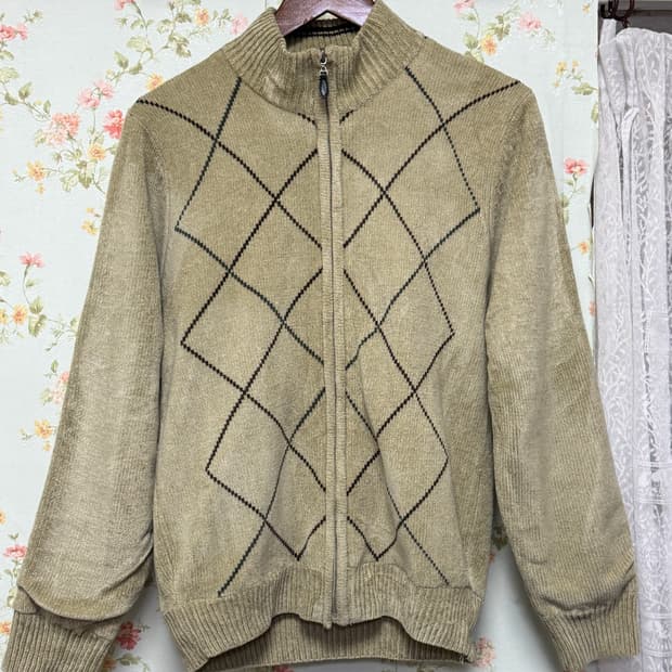 아가일 패턴 집업