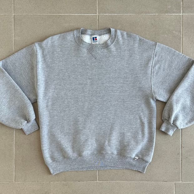 90s 빈티지 러셀 스웻셔츠 그레이 L USA