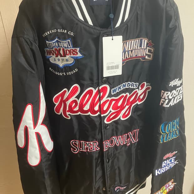 (새상품) 위캔더스 켈로그 바시티 스타디움 자켓 L사이즈