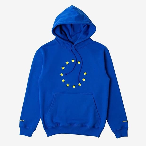 수베니어 오피셜 후드티 블루 m