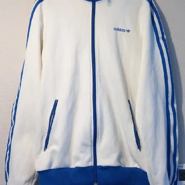 아디다스 베켄바우어 화이트 블루 흰파 파랑 트랙탑 저지 져지집업 100