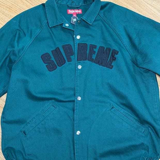 슈프림 아크 데님 코치 자켓 그린 L 25SS