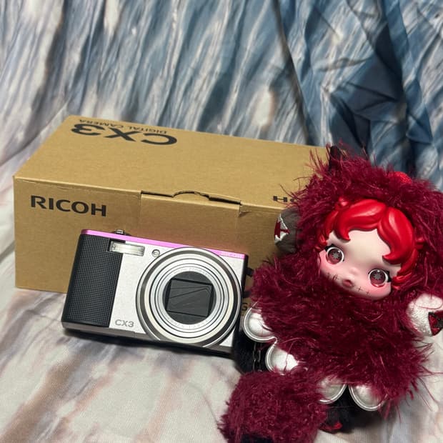 키키 컨포📸) Ricoh 리코 cx3 카메라 풀박스 🩷🖤//작례많음