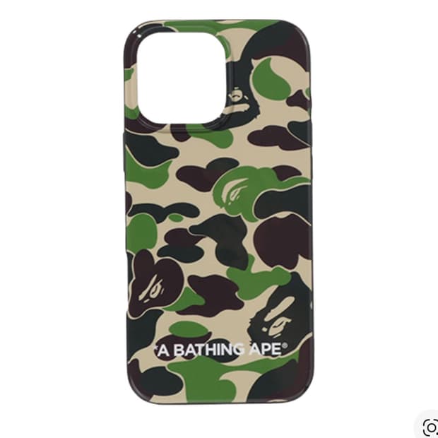 베이프 ABC 카모 아이폰 14 프로 케이스 그린
