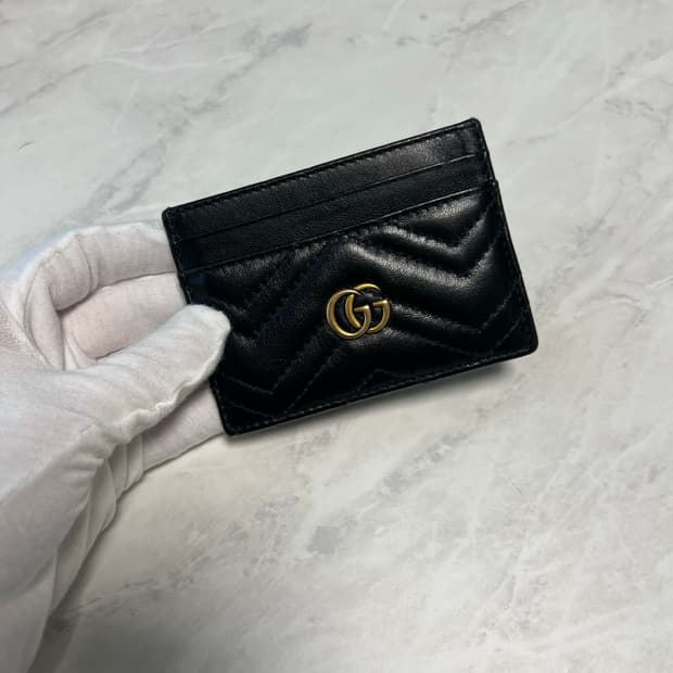 구찌 마몬트 카드지갑 블랙