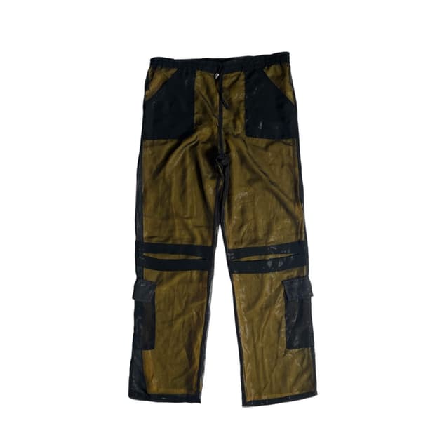 Versace sport 메쉬 폴리 더블 레이어드 팬츠 (italy)