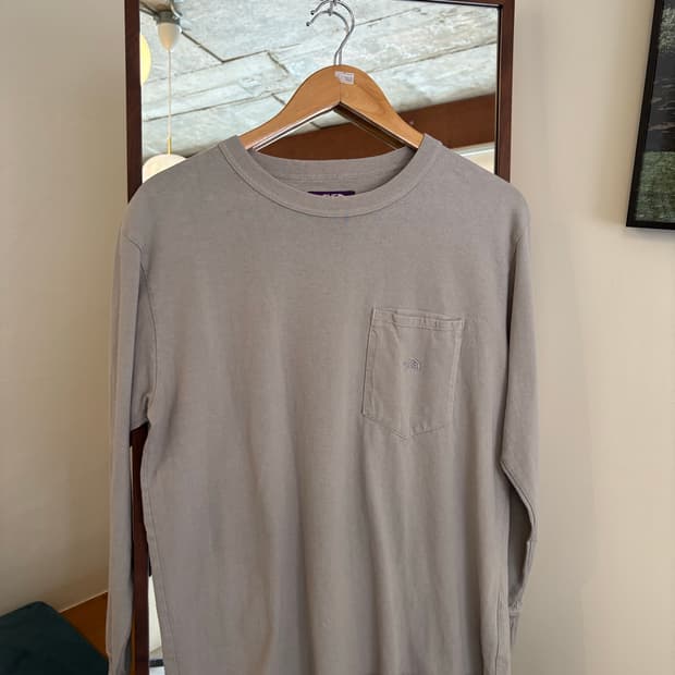 노스페이스 퍼플라벨 긴팔키셔츠 그레이톤