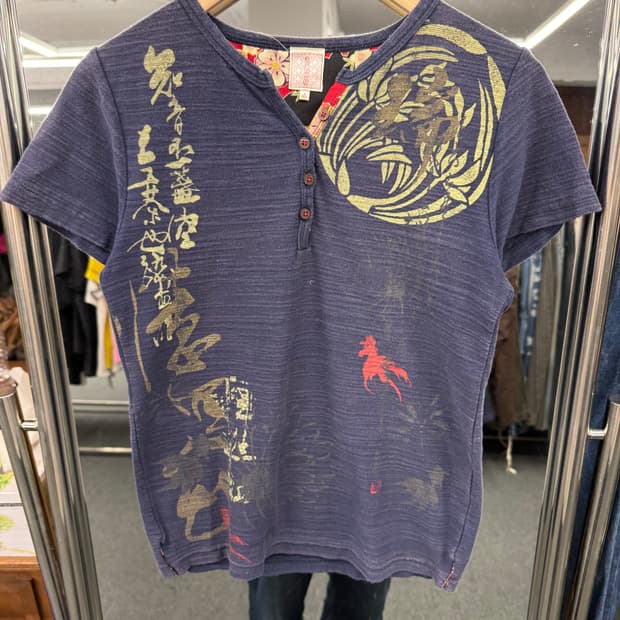 japanese vintage 오리엔탈 동양풍 반팔티셔츠