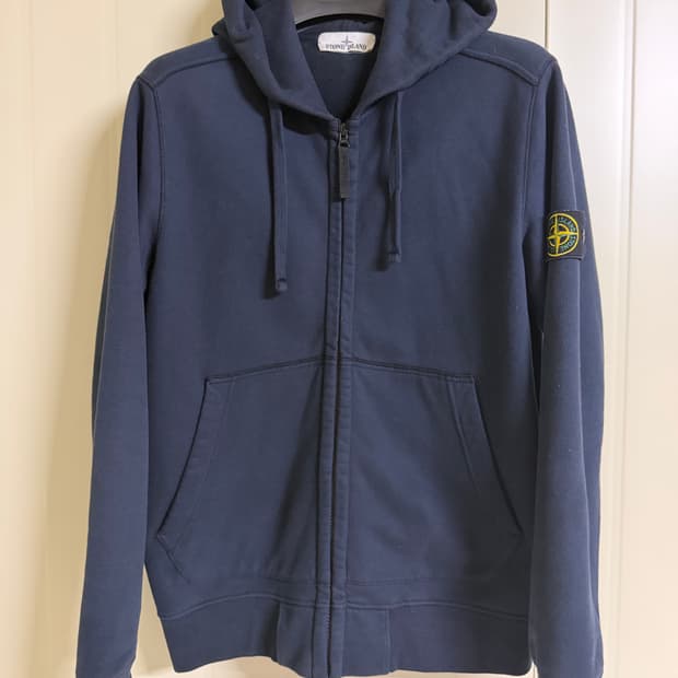 스톤아일랜드 후드집업 네이비 L